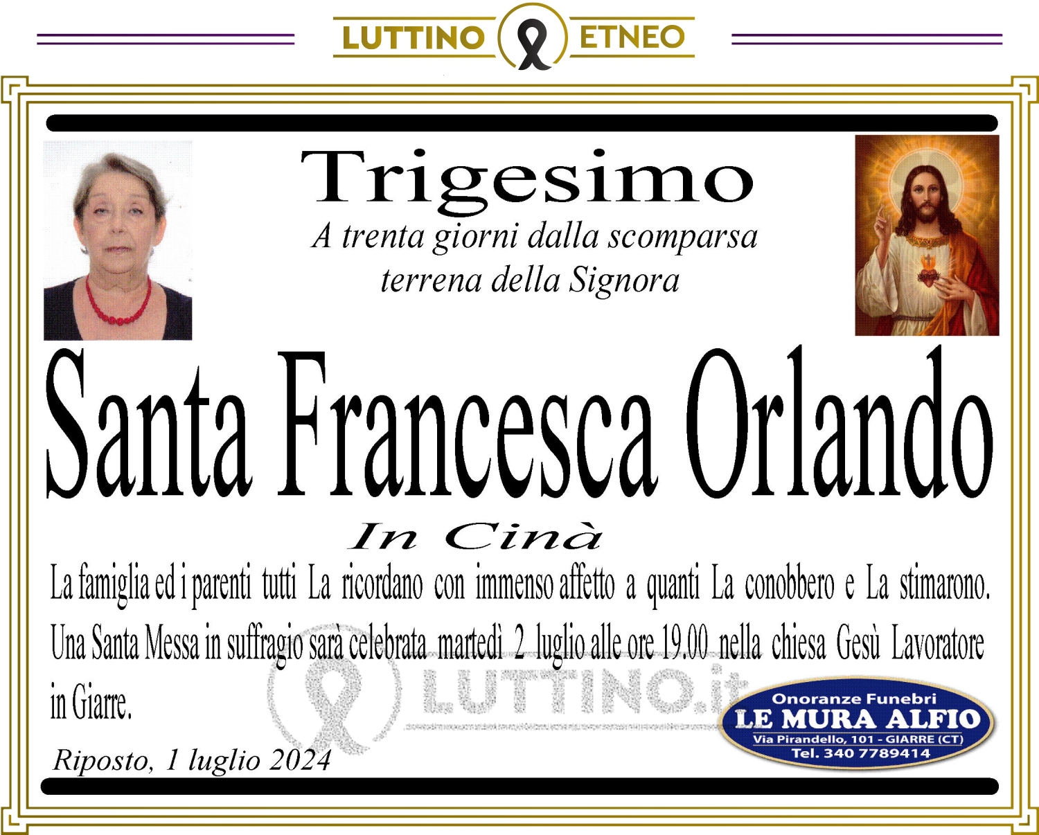 Santa Francesca Orlando